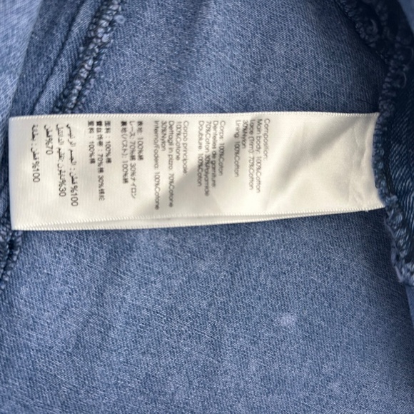 3.1 Phillip Lim Overdyed Denim Slip Dress Lace Trim Denim Dress Black - Size 2 - Picture 7 of 10